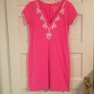 Lilly Pulitzer Bright Pink Beach Dress